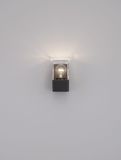 Nova Luce SELENA Wandleuchte E27 Anthrazit 12W IP65 8,5x9,8x16cm 9492740