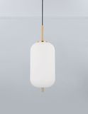 Nova Luce LATO Pendelleuchte E27 Gold 120x22cm dimmbar 9624062