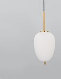 Nova Luce LATO Pendelleuchte E14 Gold-Weiss 120x15,8cm dimmbar 9624066