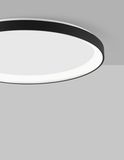 Nova Luce PERTINO LED Deckenleuchte Schwarz 40W Warmweiss 6x48cm dimmbar 9853674