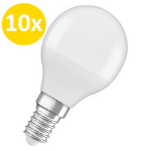 10er-Pack OSRAM STAR E14 LED Lampe 5,5W P40 matt tageslichtweiss wie 40W 4058075431010