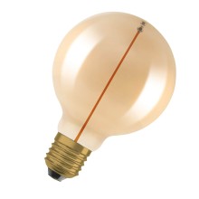 OSRAM Vintage 1906 LED CLASSIC A, Globe Filament Magnet-Stil 2.2W 827 Gold E27 Lampe 120lm 2700K warmweiss wie 12W 4099854049934