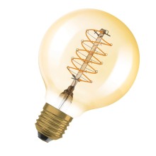 OSRAM Vintage 1906 LED CLASSIC SLIM Filament Globe 4.8W 822 Gold E27 Lampe 420lm 2200K warmweiss wie 37W dimmbar 4099854090806