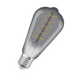 OSRAM Vintage 1906 LED CLASSIC SLIM Filament 7.8W 818 Rauchglas E27 Lampe 360lm 1800K warmweiss wie 30W dimmbar 4099854090981