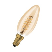 OSRAM Vintage 1906 LED CLASSIC A,B,P SLIM 3.4W 822 Gold E14 Lampe 250lm 2200K warmweiss wie 25W dimmbar 4099854091612