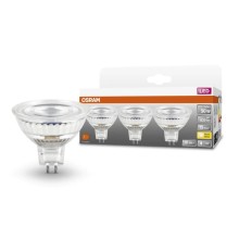 3er Pack OSRAM LED STAR MR16 12V 6.5W 827 GU5.3 Spot, Strahler 630lm 2700K warmweiss wie 50W 4099854099090