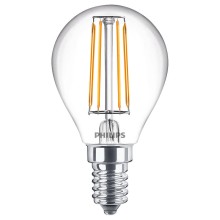 Philips Classic LED Lampe 4,3W E14 warmweiss P45 klar 8718696809716