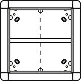 Ritto 1881570 Unterputzrahmen 4 Modulplätze quadratisch, weiß