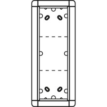 Ritto 1883370 Aufputzrahmen 3 Modulplätze, weiß