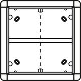 Ritto 1883570 Aufputzrahmen 4 Modulplätze quadratisch, weiß