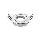 SIGOR Einbaustrahler RING 83mm alu poliert Downlight schwenkbar