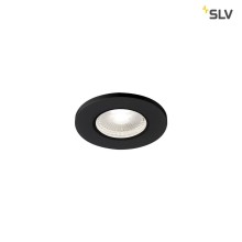 SLV 1001017 KAMUELA ECO LED Fire-rated Deckeneinbauleuchte schwarz 4000K 38° dimmbar IP65