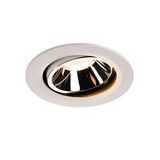 SLV 1003645 NUMINOS DL L LED Einbauleuchte weiss/chrom 2700K 55° schwenkbar