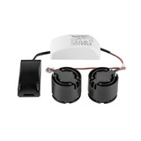 SLV NEW TRIA 155, DOUBLE LED-Modul, 3000K, 38°, PHASE, schwarz 1008006