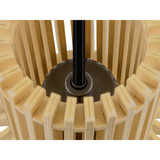 SLV WUD, Pendelleuchte, E27, ballshape, offenes Kabelende, 1x max. 60W, schwarz 1008044