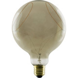 SLV LED Globe 125 2x slanting Soft Curve, LED-Leuchtmittel, smokey, E27, PHASE, 6W, 1900K 1008159