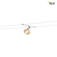 SLV 139091 COSMIC Lampenhalter für TENSEO Niedervolt-Seilsystem QR-C51 weiß schwenkbar 2 Stück