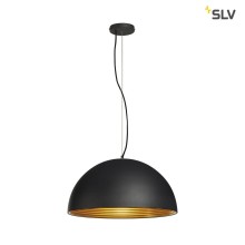 SLV 155930 FORCHINI M Pendelleuchte PD-1 50cm rund schwarz gold E27 max. 40W