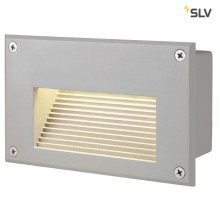 SLV 229702 BRICK LED DOWNUNDER Wandleuchte rechteckig silbergrau warmweisse