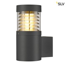 SLV 231585 F-POL WALL Wandleuchte rund anthrazit E27 max. 20W