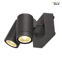 SLV 233255 HELIA Wandleuchte anthrazit 2x8W LED 3000K