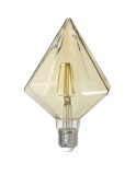 Trio Kristall LED Lampe E27 4W ⌀12,5cm Amber warmweiss wie 30w