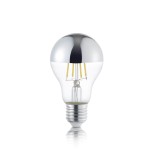 Trio Leuchtmittel LED Lampe E27 4W ⌀6cm Chrom warmweiss wie 36w