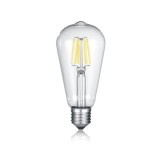 Trio Kolben LED Lampe E27 7W ⌀6,4cm Klar warmweiss wie 60w