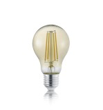 Trio Leuchtmittel LED Lampe E27 7W ⌀6cm dimmbar Amber warmweiss wie 60w